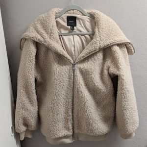 Forever21 Faux Shearing Jacket Large